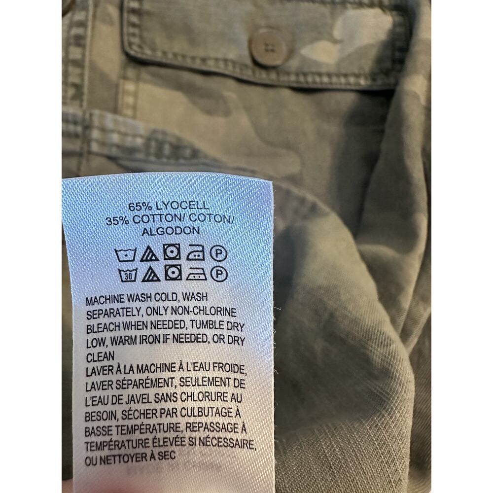 Lucky Brand Women's Green Camo Button Front Pocket Long Sleeve Jacket S/P - Picture 6 of 7